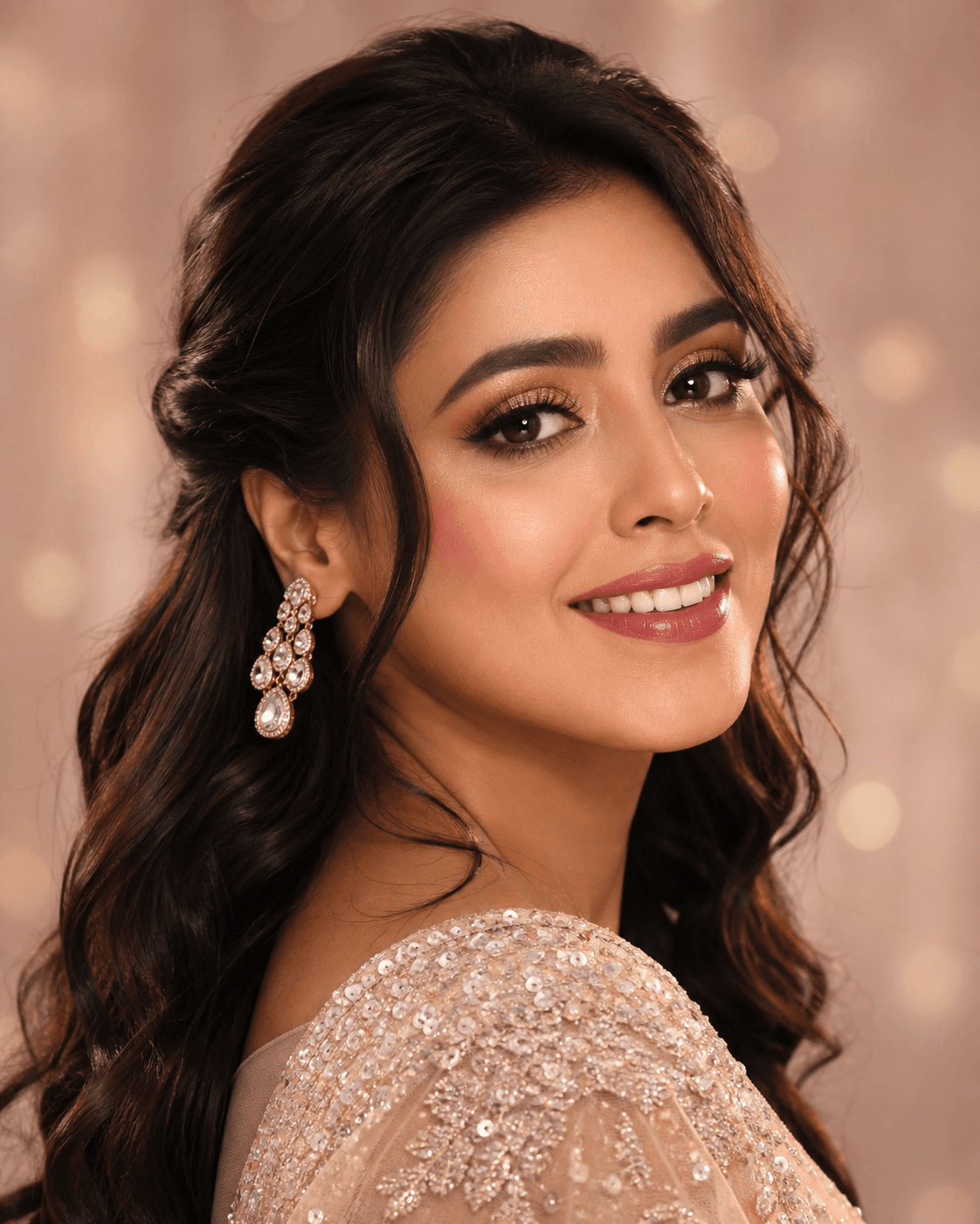 Style inspiration: engagement glow with rose-gold shimmer